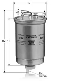 TECNECO FILTERS gs66 -  Топливный фильтр